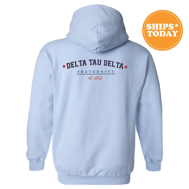 Delta Tau Delta Patriot Pledge Fraternity Sweatshirt | Delt Crewneck Sweatshirt | New Pledge Fraternity Gift | DTD Rush Sweatshirt _ 14124g