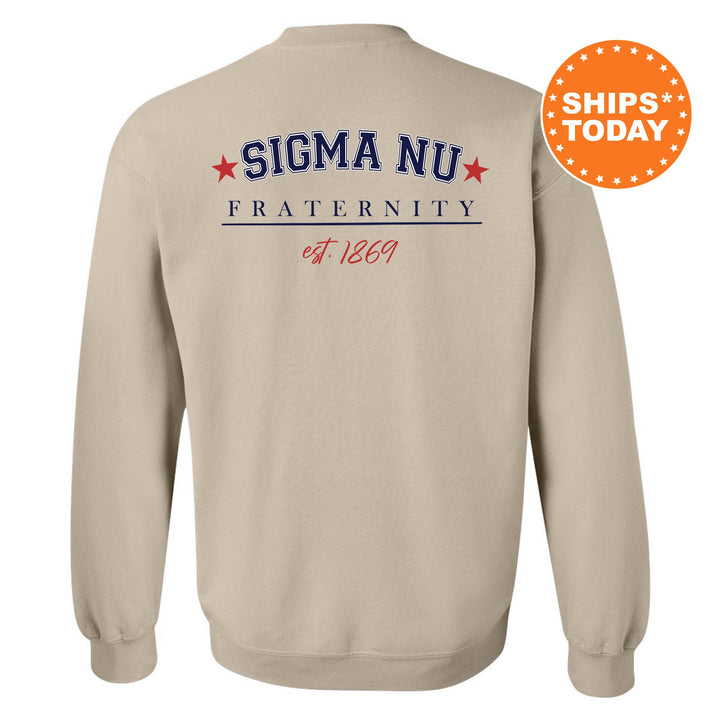 Sigma Nu Patriot Pledge Fraternity Sweatshirt | Sigma Nu Crewneck Sweatshirt | New Pledge Fraternity Gift | Rush Sweatshirt _ 14139g