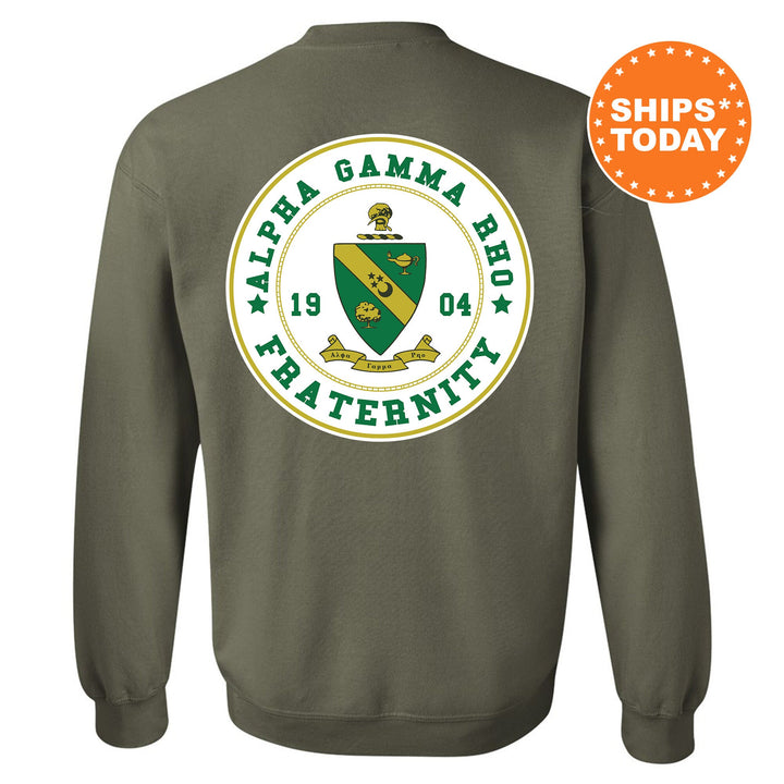 Alpha Gamma Rho Proud Crests Fraternity Sweatshirt | AGR Sweatshirt | Fraternity Hoodie | Bid Day Gift | Initiation Gift