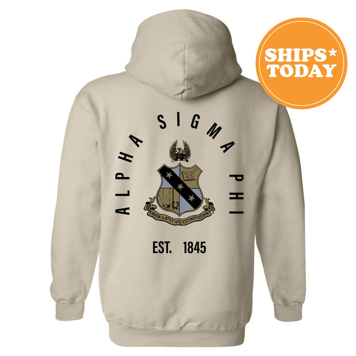Alpha Sigma Phi Iconic Symbol Fraternity Sweatshirt | Alpha Sig Greek Apparel | Fraternity Bid Day Gift | Men Crewneck | College Sweatshirt