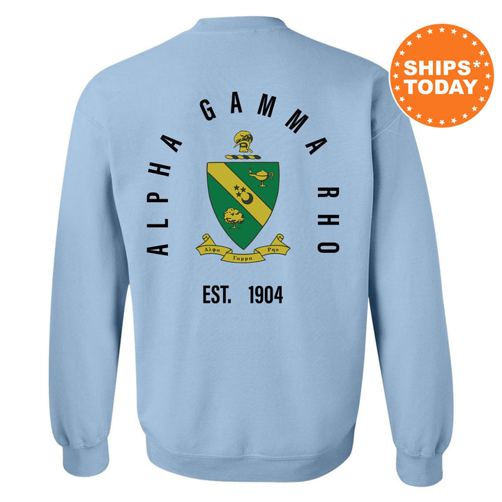 Alpha Gamma Rho Iconic Symbol Fraternity Sweatshirt | AGR Greek Apparel | Fraternity Initiation Gift | Men Crewneck | College Sweatshirt