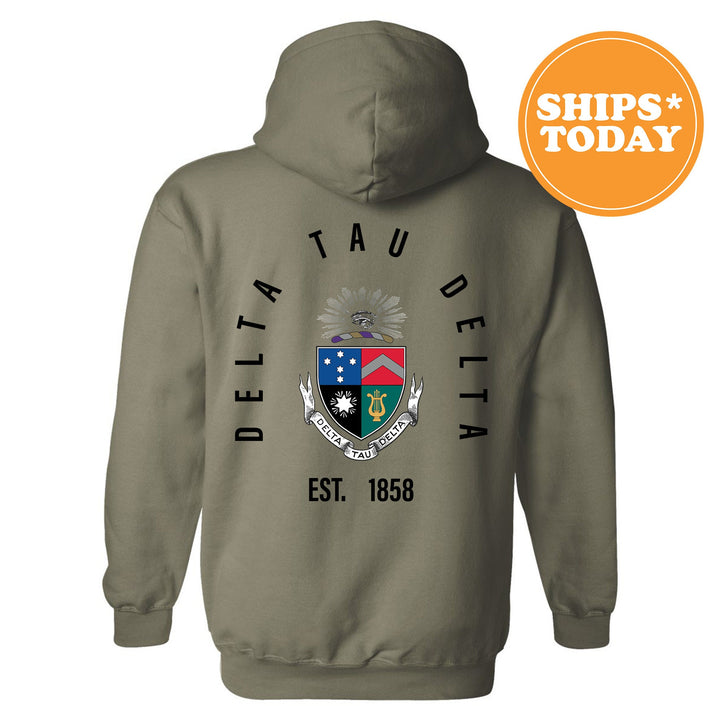 Delta Tau Delta Iconic Symbol Fraternity Sweatshirt | Delt Greek Apparel | Fraternity Initiation Gift | Men Crewneck | College Sweatshirt