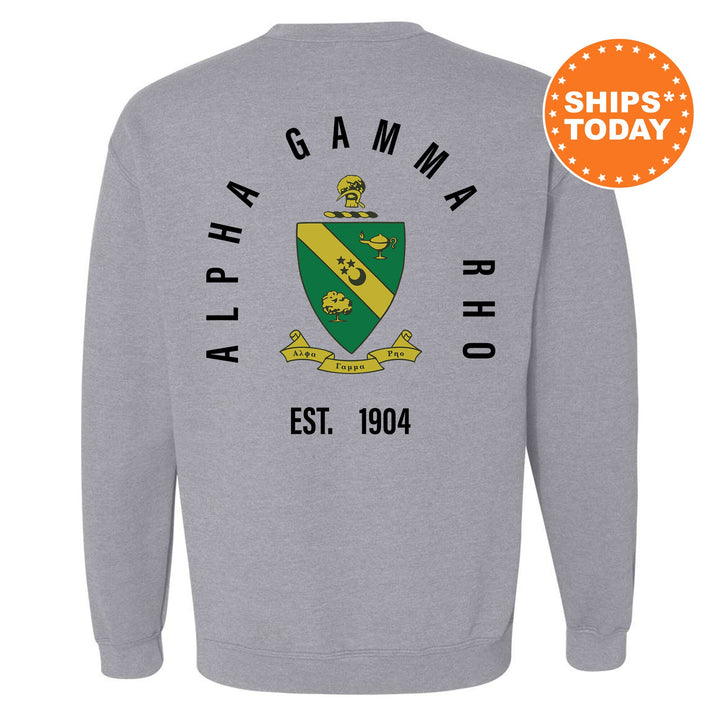 Alpha Gamma Rho Iconic Symbol Fraternity Sweatshirt | AGR Greek Apparel | Fraternity Initiation Gift | Men Crewneck | College Sweatshirt