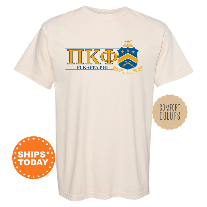 Pi Kappa Phi Timeless Symbol Fraternity T-Shirt | Pi Kapp Fraternity Crest Shirt | Fraternity Chapter Gift | Comfort Colors Tee _ 10061g