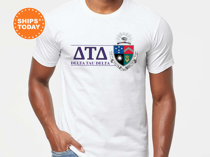 Delta Tau Delta Timeless Symbol Fraternity T-Shirt | Delt Fraternity Crest Shirt | Fraternity Chapter Gift | DTD Comfort Colors Tee _ 10050g