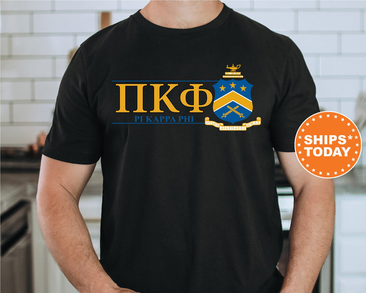 Pi Kappa Phi Timeless Symbol Fraternity T-Shirt | Pi Kapp Fraternity Crest Shirt | Fraternity Chapter Gift | Comfort Colors Tee _ 10061g