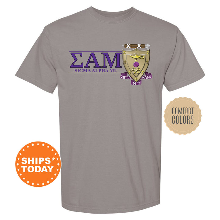 Sigma Alpha Mu Timeless Symbol Fraternity T-Shirt | Sammy Fraternity Crest Shirt | Fraternity Chapter Gift | Comfort Colors Tee _ 10063g