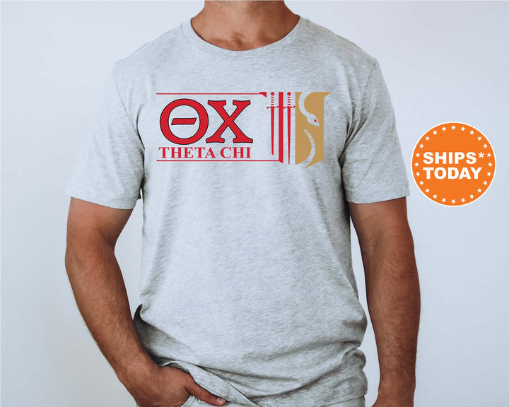 Theta Chi Timeless Symbol Fraternity T-Shirt | Theta Chi Fraternity Crest Shirt | Fraternity Chapter Gift | Comfort Colors Tee _ 10070g