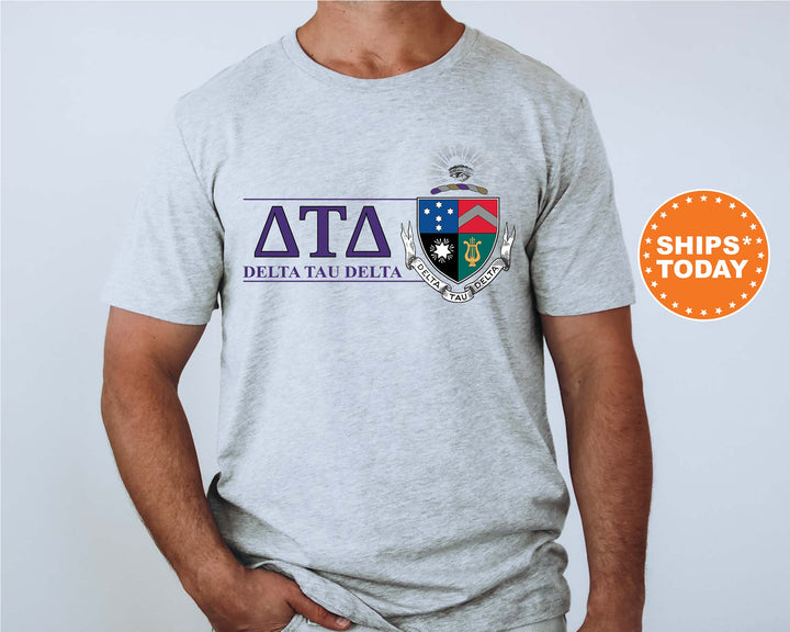 Delta Tau Delta Timeless Symbol Fraternity T-Shirt | Delt Fraternity Crest Shirt | Fraternity Chapter Gift | DTD Comfort Colors Tee _ 10050g