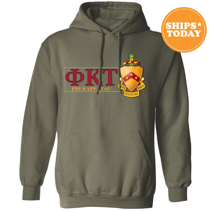 Phi Kappa Tau Timeless Symbol Fraternity Sweatshirt | Phi Tau Fraternity Crest Sweatshirt | College Crewneck | Fraternity Gift