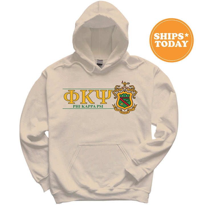 Phi Kappa Psi Timeless Symbol Fraternity Sweatshirt | Phi Psi Fraternity Crest Sweatshirt | College Crewneck | Fraternity Gift