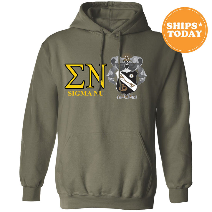 Sigma Nu Timeless Symbol Fraternity Sweatshirt | Sigma Nu Fraternity Crest Sweatshirt | College Crewneck | Fraternity Gift