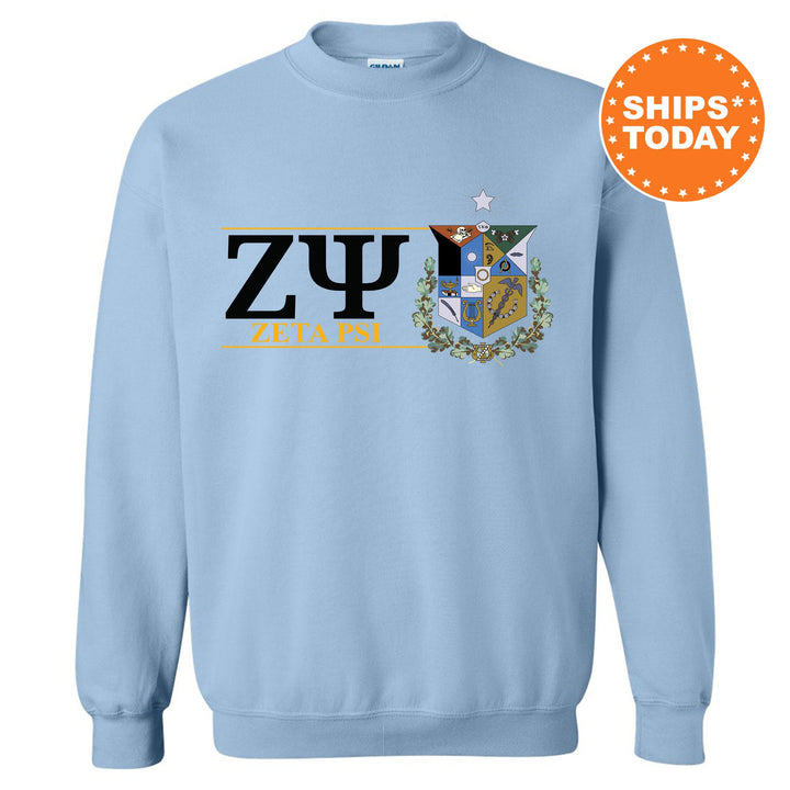Zeta Psi Timeless Symbol Fraternity Sweatshirt | Zete Fraternity Crest Sweatshirt | College Crewneck | Fraternity Gift