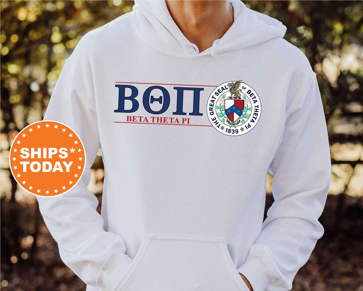 Beta Theta Pi Timeless Symbol Fraternity Sweatshirt | Beta Fraternity Crest Sweatshirt | College Crewneck | Fraternity Gift