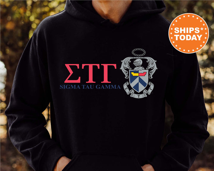 Sigma Tau Gamma Timeless Symbol Fraternity Sweatshirt | Sig Tau Fraternity Crest Sweatshirt | College Crewneck | Fraternity Gift