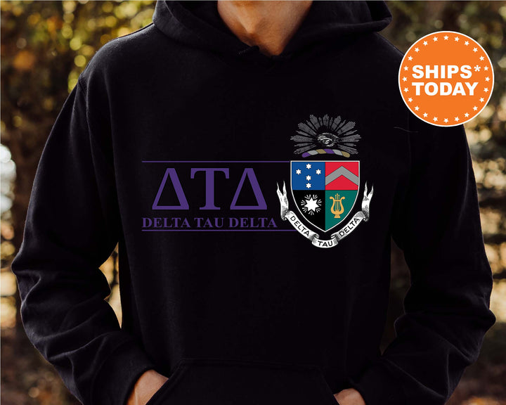 Delta Tau Delta Timeless Symbol Fraternity Sweatshirt | Delt Fraternity Crest Sweatshirt | College Crewneck | DTD Fraternity Gift