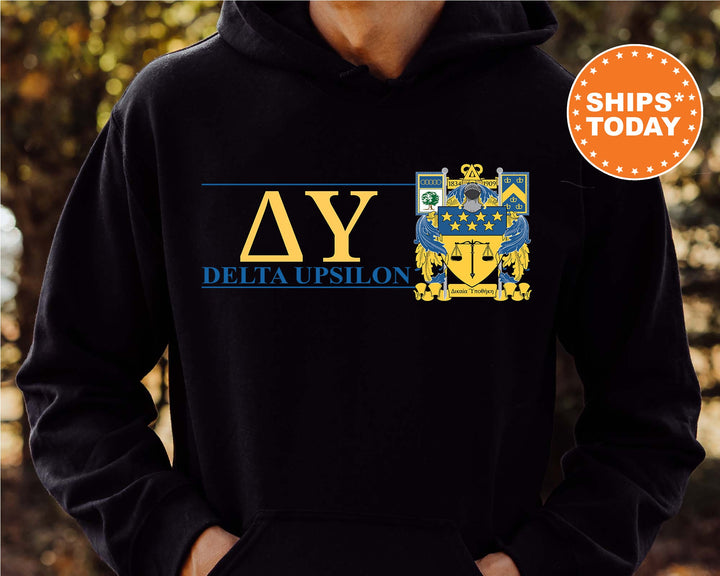 Delta Upsilon Timeless Symbol Fraternity Sweatshirt | DU Fraternity Crest Sweatshirt | College Crewneck | Fraternity Gift