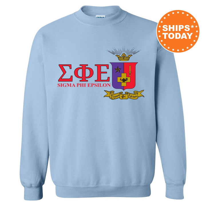 Sigma Phi Epsilon Timeless Symbol Fraternity Sweatshirt | SigEp Fraternity Crest Sweatshirt | College Crewneck | Fraternity Gift