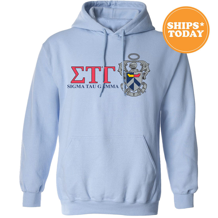 Sigma Tau Gamma Timeless Symbol Fraternity Sweatshirt | Sig Tau Fraternity Crest Sweatshirt | College Crewneck | Fraternity Gift
