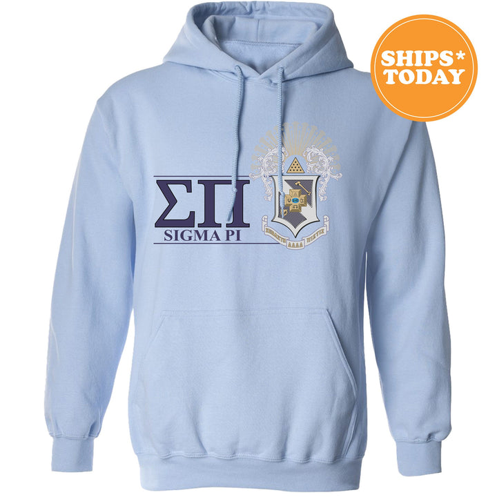 Sigma Pi Timeless Symbol Fraternity Sweatshirt | Sigma Pi Fraternity Crest Sweatshirt | College Crewneck | Fraternity Gift