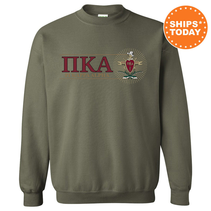 Pi Kappa Alpha Timeless Symbol Fraternity Sweatshirt | PIKE Fraternity Crest Sweatshirt | College Crewneck | Fraternity Gift