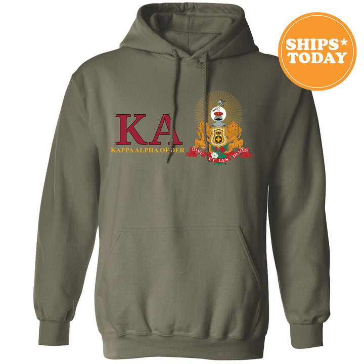 Kappa Alpha Order Timeless Symbol Fraternity Sweatshirt | Kappa Alpha Fraternity Crest | College Crewneck | KA Fraternity Gift