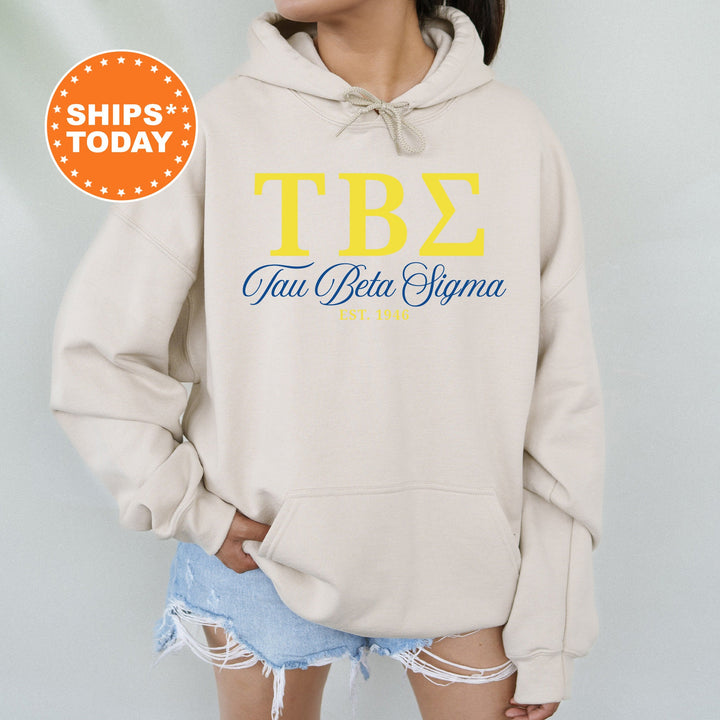 Tau Beta Sigma Script Sisters Sorority Sweatshirt | Tau Beta Sigma Sweatshirt | Greek Letters | Sorority Letters | Sorority Gift _ 14837g