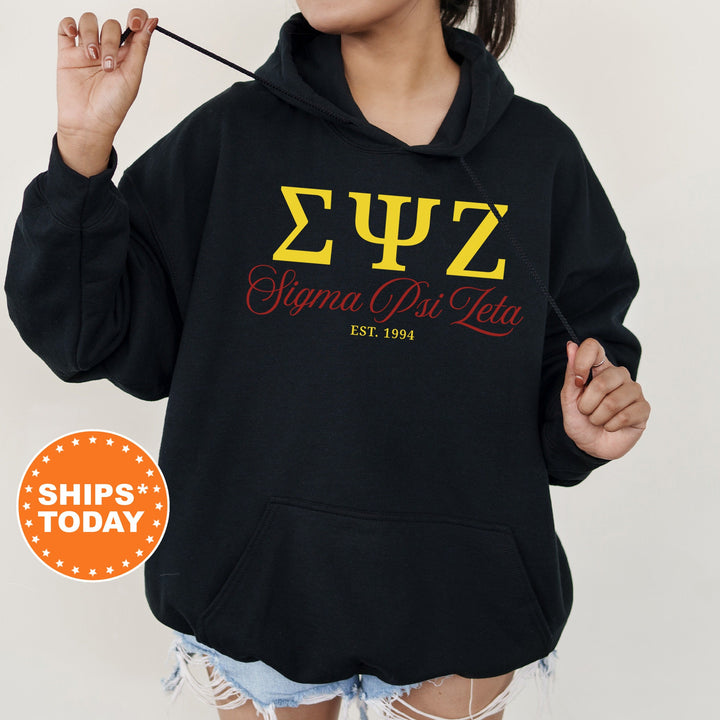 Sigma Psi Zeta Script Sisters Sorority Sweatshirt | Sigma Psi Zeta Sweatshirt | Sigmas Greek Letters Crewneck | Sorority Letters _ 14836g