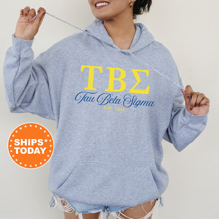Tau Beta Sigma Script Sisters Sorority Sweatshirt | Tau Beta Sigma Sweatshirt | Greek Letters | Sorority Letters | Sorority Gift _ 14837g
