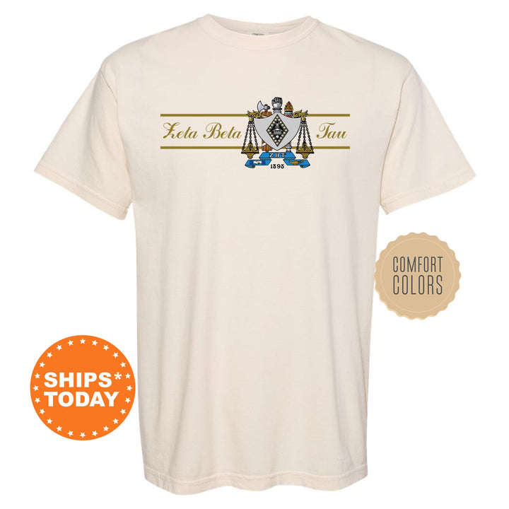 Zeta Beta Tau Noble Seal Fraternity T-Shirt | ZBT Fraternity Crest Shirt | Rush Pledge Comfort Colors Tee | Fraternity Gift _ 9807g