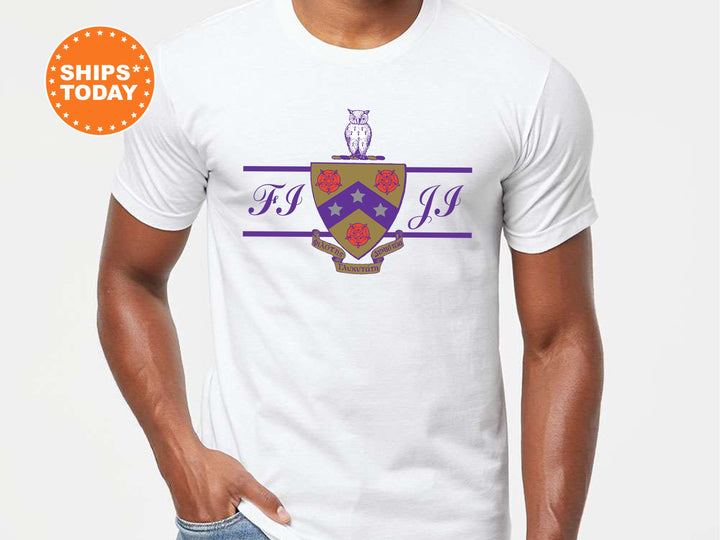 FIJI Noble Seal Fraternity T-Shirt | Phi Gamma Delta Fraternity Crest Shirt | Rush Pledge Comfort Colors Tee | FIJI Fraternity Gift _ 9792g