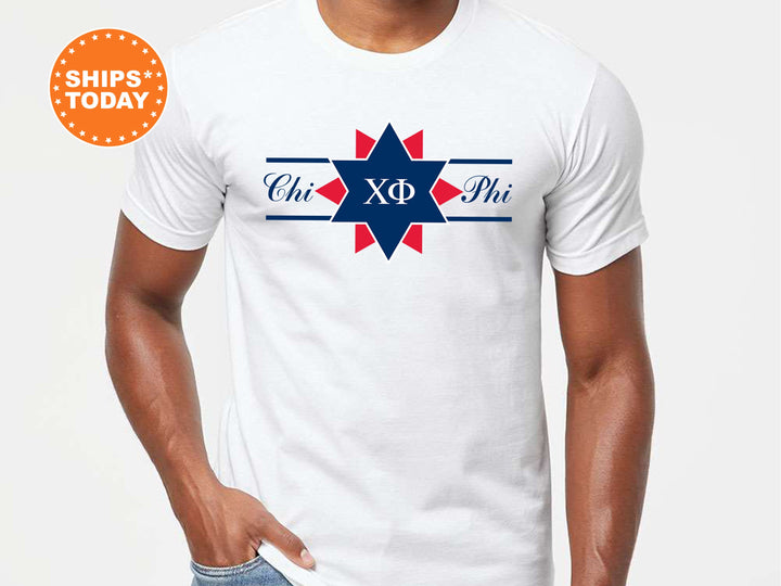 Chi Phi Noble Seal Fraternity T-Shirt | Chi Phi Fraternity Crest Shirt | Rush Pledge Comfort Colors Tee | Fraternity Gift _ 9783g