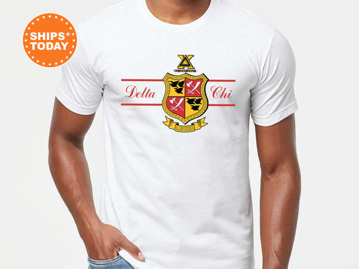 Delta Chi Noble Seal Fraternity T-Shirt | D-Chi Fraternity Crest Shirt | Rush Pledge Comfort Colors Tee | DChi Fraternity Gift _ 9784g