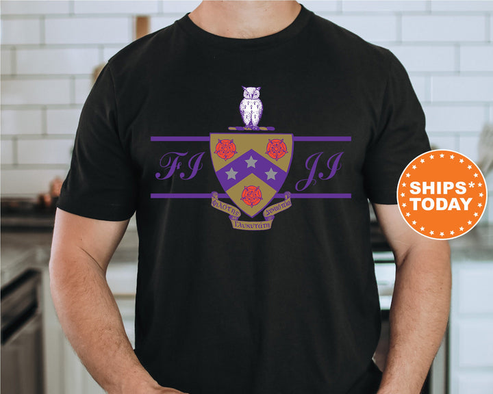 FIJI Noble Seal Fraternity T-Shirt | Phi Gamma Delta Fraternity Crest Shirt | Rush Pledge Comfort Colors Tee | FIJI Fraternity Gift _ 9792g