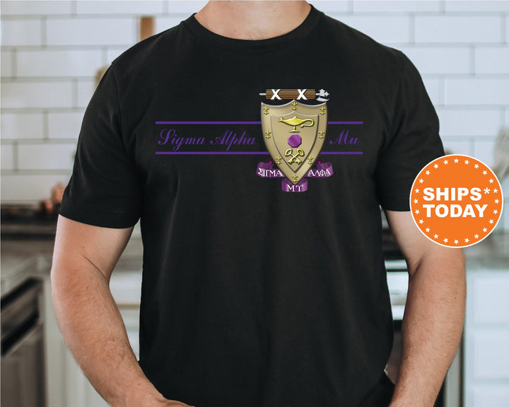 Sigma Alpha Mu Noble Seal Fraternity T-Shirt | Sammy Fraternity Crest Shirt | Rush Pledge Comfort Colors Tee | Fraternity Gift _ 9799g
