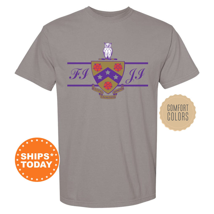 FIJI Noble Seal Fraternity T-Shirt | Phi Gamma Delta Fraternity Crest Shirt | Rush Pledge Comfort Colors Tee | FIJI Fraternity Gift _ 9792g
