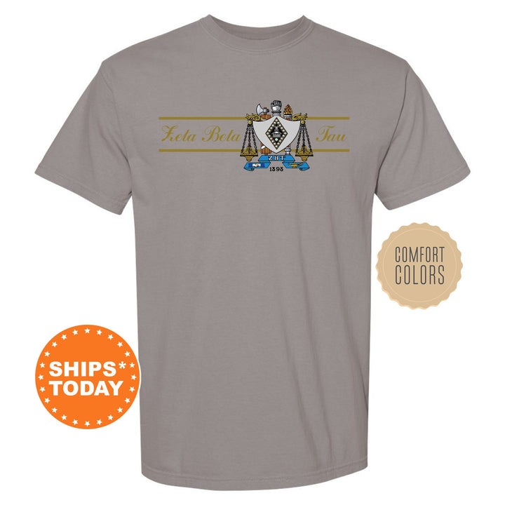 Zeta Beta Tau Noble Seal Fraternity T-Shirt | ZBT Fraternity Crest Shirt | Rush Pledge Comfort Colors Tee | Fraternity Gift _ 9807g