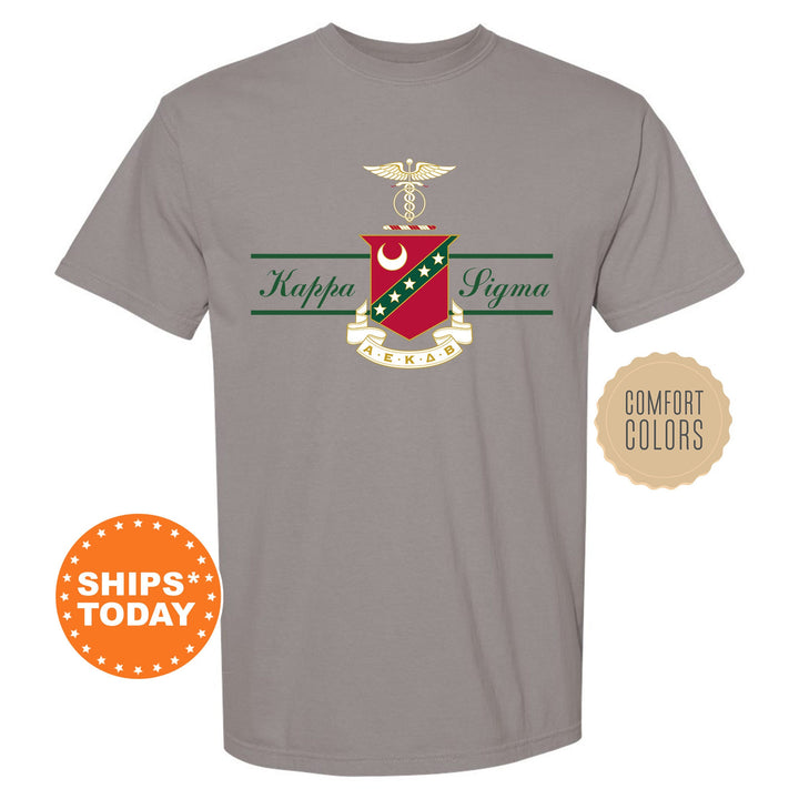 Kappa Sigma Noble Seal Fraternity T-Shirt | Kappa Sig Fraternity Crest Shirt | Rush Pledge Comfort Colors Tee | Fraternity Gift _ 9789g