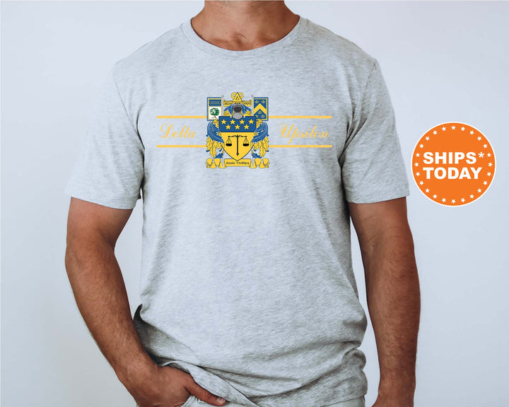 Delta Upsilon Noble Seal Fraternity T-Shirt | DU Fraternity Crest Shirt | Rush Pledge Comfort Colors Tee | Fraternity Gift _ 9787g