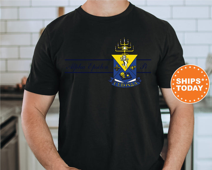 Alpha Epsilon Pi Noble Seal Fraternity T-Shirt | AEPi Fraternity Crest Shirt | Rush Pledge Comfort Colors Tee | Fraternity Gift _ 9778g