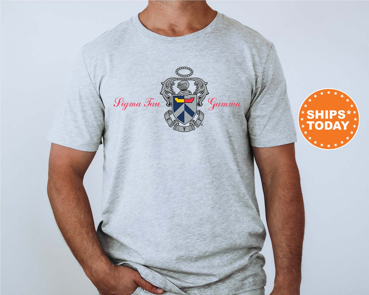 Sigma Tau Gamma Noble Seal Fraternity T-Shirt | Sig Tau Fraternity Crest Shirt | Rush Pledge Comfort Colors Tee | Fraternity Gift _ 9804g