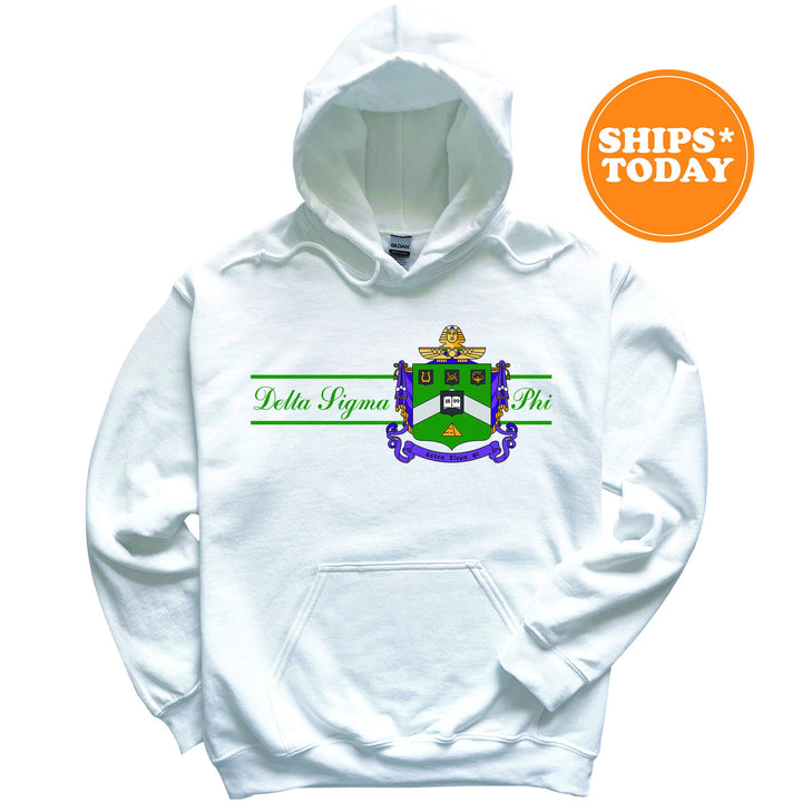 Delta Sigma Phi Noble Seal Fraternity Sweatshirt | Delta Sig Fraternity Crest | Rush Pledge Gift | College Crewneck | Greek Apparel _ 9785g