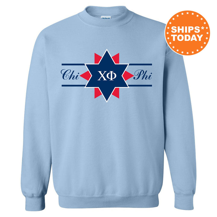Chi Phi Noble Seal Fraternity Sweatshirt | Chi Phi Fraternity Crest | Rush Pledge Gift | College Crewneck | Greek Apparel _ 9783g