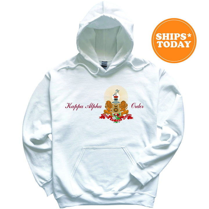 Kappa Alpha Order Noble Seal Fraternity Sweatshirt | Kappa Alpha Fraternity Crest Sweatshirt | Rush Pledge Gift | College Crewneck _ 9788g