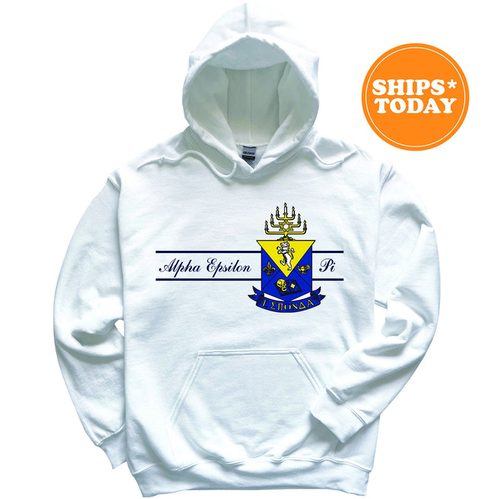 Alpha Epsilon Pi Noble Seal Fraternity Sweatshirt | AEPi Fraternity Crest | Rush Pledge Gift | College Crewneck | Greek Apparel _ 9778g