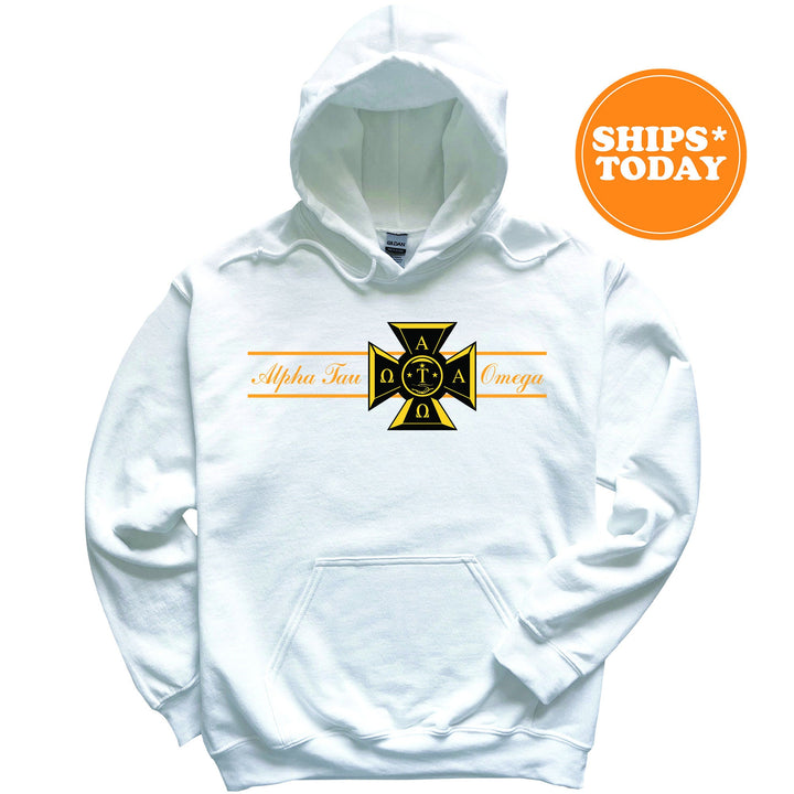 Alpha Tau Omega Noble Seal Fraternity Sweatshirt | ATO Fraternity Crest | Rush Pledge Gift | College Crewneck | Greek Apparel _ 9781g