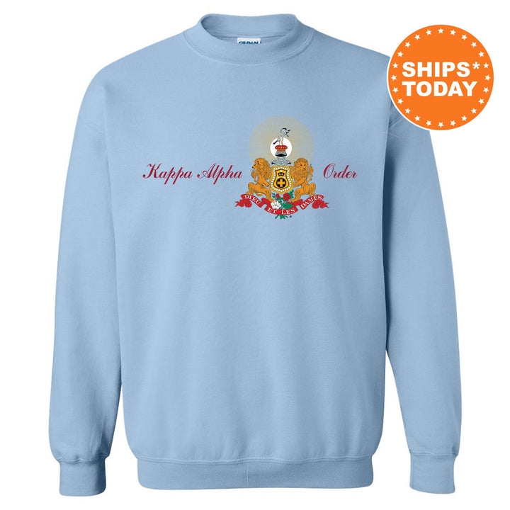 Kappa Alpha Order Noble Seal Fraternity Sweatshirt | Kappa Alpha Fraternity Crest Sweatshirt | Rush Pledge Gift | College Crewneck _ 9788g