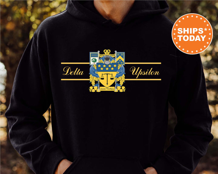 Delta Upsilon Noble Seal Fraternity Sweatshirt | DU Fraternity Crest | Rush Pledge Gift | College Crewneck | Greek Apparel _ 9787g