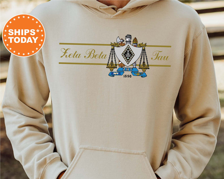 Zeta Beta Tau Noble Seal Fraternity Sweatshirt | ZBT Fraternity Crest | Rush Pledge Gift | College Crewneck | Greek Apparel _ 9807g