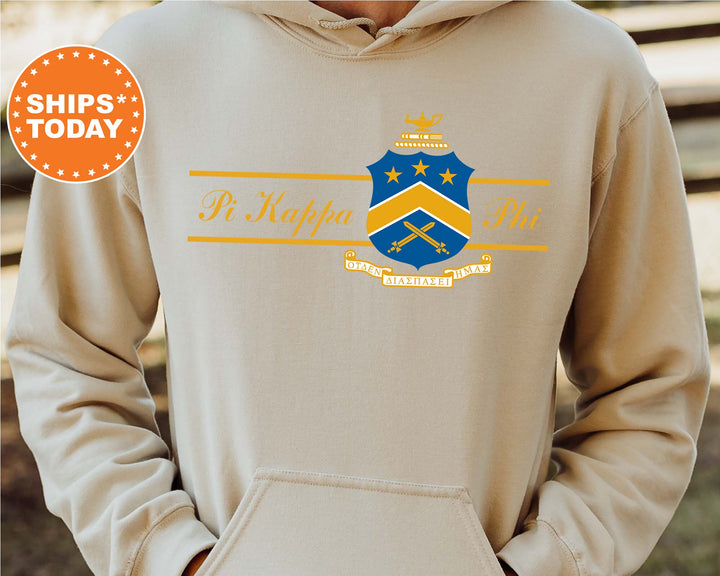 Pi Kappa Phi Noble Seal Fraternity Sweatshirt | Pi Kapp Fraternity Crest | Rush Pledge Gift | College Crewneck | Greek Apparel _ 9797g
